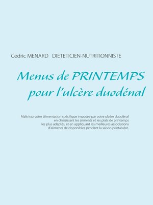 cover image of Menus de printemps pour l'ulcère duodénal